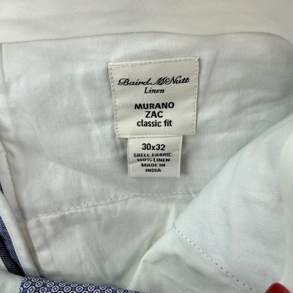 Murano Men’s Light Blue Linen-Blend Dress Pants